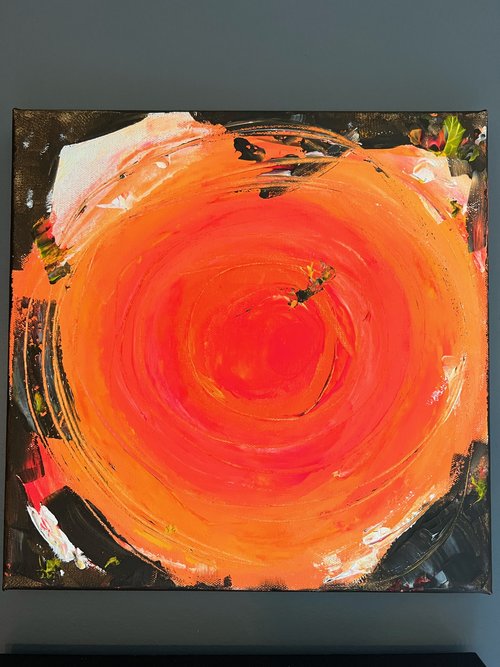 MODERN CIRCLE SWIRL PAINTING